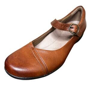 Dansko Shoes Size 39 US 8.5 Fawna Mary Jane Slip On Chestnut Brown Casual Dress